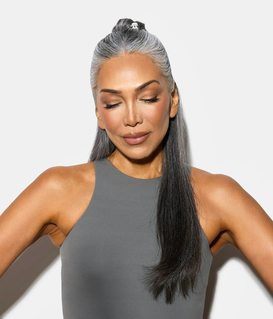 miniCLAWS™ Glossy Mini Claw Clips in Silver Fox, 6 Pcs
