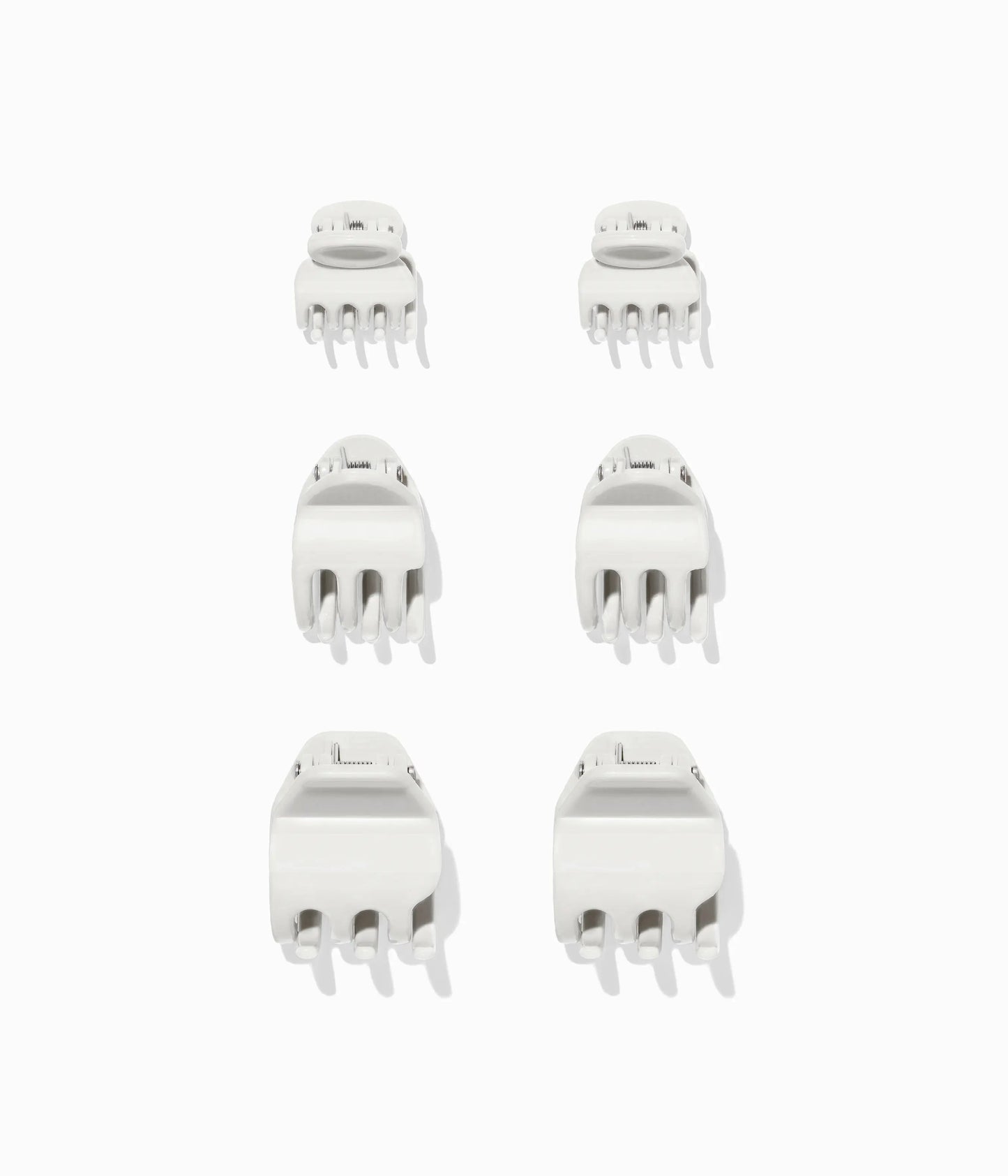 miniCLAWS™ Glossy Mini Claw Clips in Silver Fox, 6 Pcs