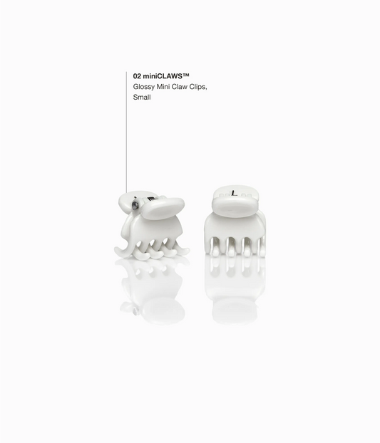 miniCLAWS™ Glossy Mini Claw Clips in Silver Fox, 6 Pcs