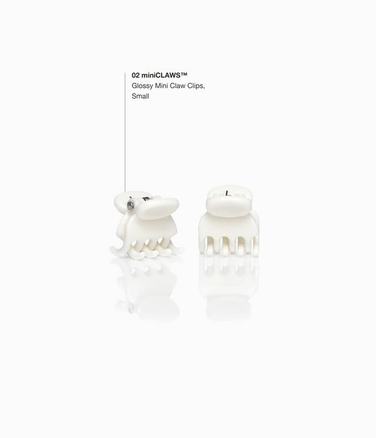miniCLAWS™ Glossy Mini Claw Clips in Icy Platinum, 6 Pcs