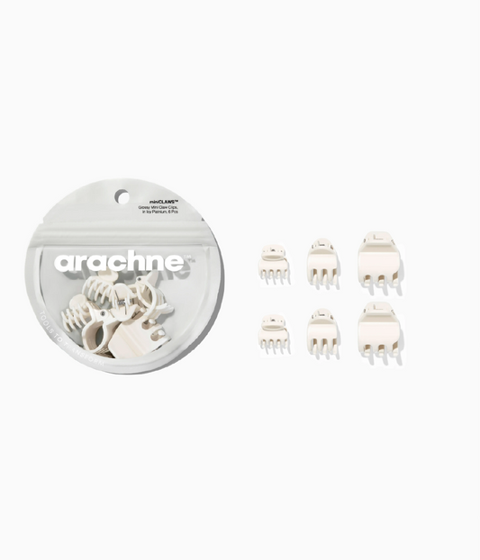 miniCLAWS™ Glossy Mini Claw Clips in Icy Platinum, 6 Pcs