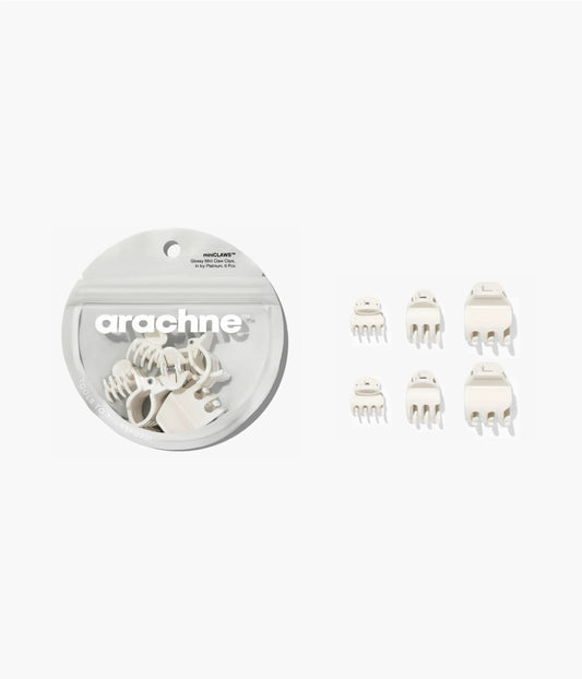 miniCLAWS™ Glossy Mini Claw Clips in Icy Platinum, 6 Pcs