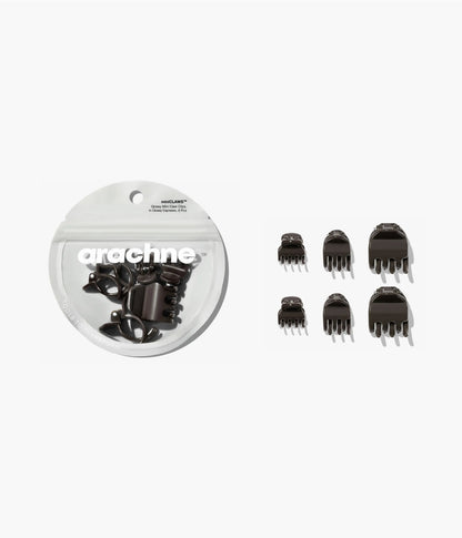 miniCLAWS™ Glossy Mini Claw Clips  in Glossy Espresso, 6 Pcs