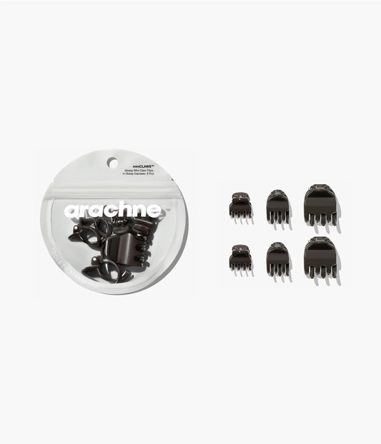 miniCLAWS™ Glossy Mini Claw Clips  in Glossy Espresso, 6 Pcs