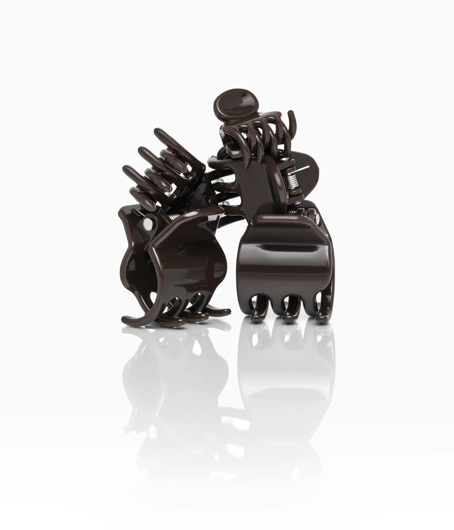 miniCLAWS™ Glossy Mini Claw Clips  in Glossy Espresso, 6 Pcs