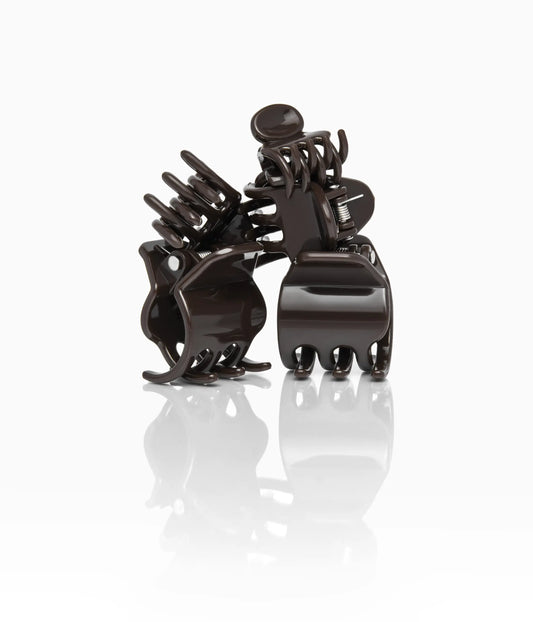 miniCLAWS™ Glossy Mini Claw Clips  in Glossy Espresso, 6 Pcs
