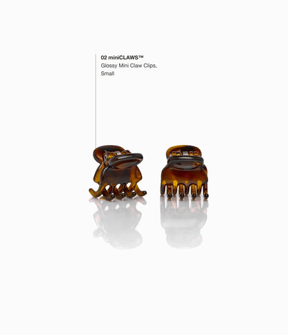 miniCLAWS™ Glossy Mini Claw Clips in Chocolate Tort,  6 Pcs