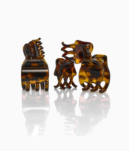 miniCLAWS™ Glossy Mini Claw Clips in Chocolate Tort,  6 Pcs
