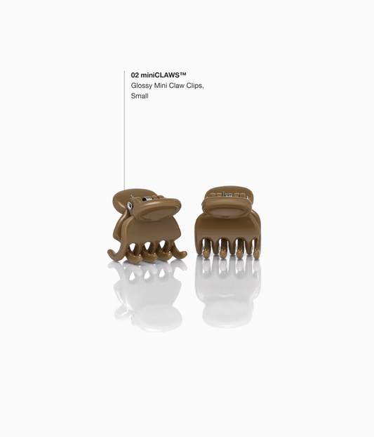 miniCLAWS™ Glossy Mini Claw Clips in Hazelnut Honey, 6 Pcs