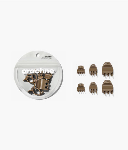 miniCLAWS™ Glossy Mini Claw Clips in Hazelnut Honey, 6 Pcs