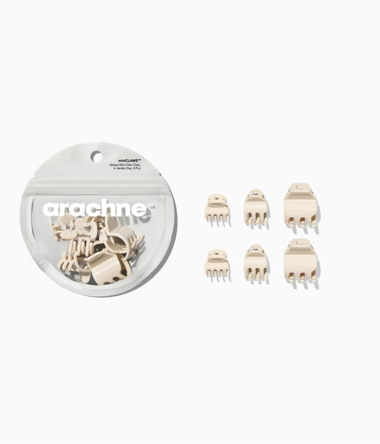 miniCLAWS™ Glossy Mini Claw Clips  in Vanilla Chai, 6 Pcs