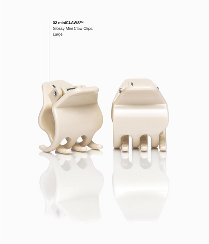 miniCLAWS™ Glossy Mini Claw Clips  in Vanilla Chai, 6 Pcs