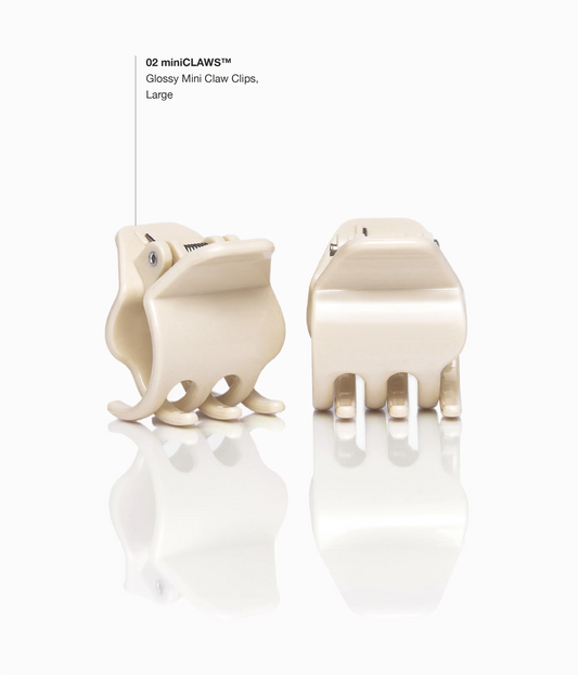 miniCLAWS™ Glossy Mini Claw Clips  in Vanilla Chai, 6 Pcs