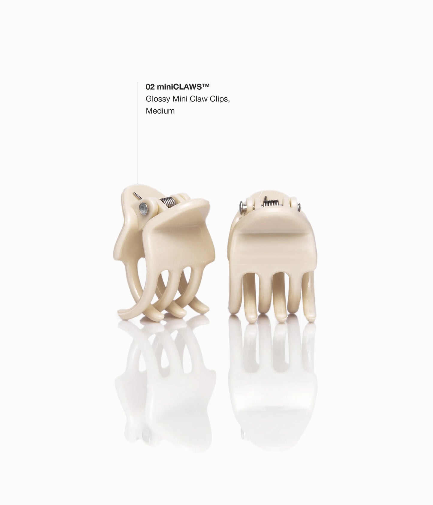 miniCLAWS™ Glossy Mini Claw Clips  in Vanilla Chai, 6 Pcs
