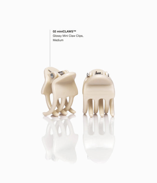 miniCLAWS™ Glossy Mini Claw Clips  in Vanilla Chai, 6 Pcs