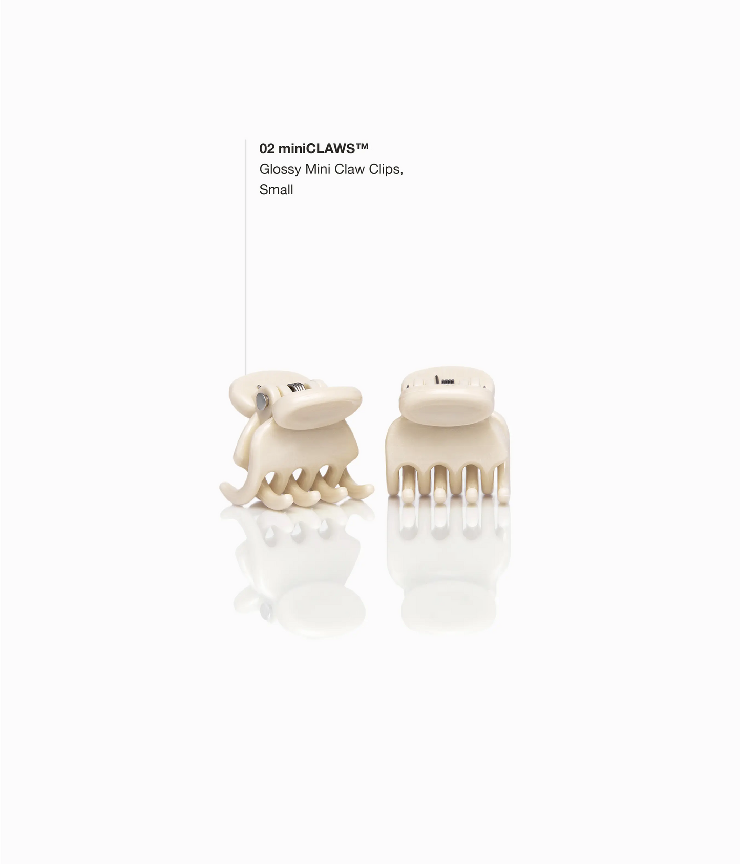 miniCLAWS™ Glossy Mini Claw Clips  in Vanilla Chai, 6 Pcs
