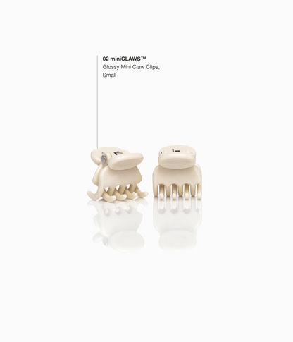 miniCLAWS™ Glossy Mini Claw Clips  in Vanilla Chai, 6 Pcs