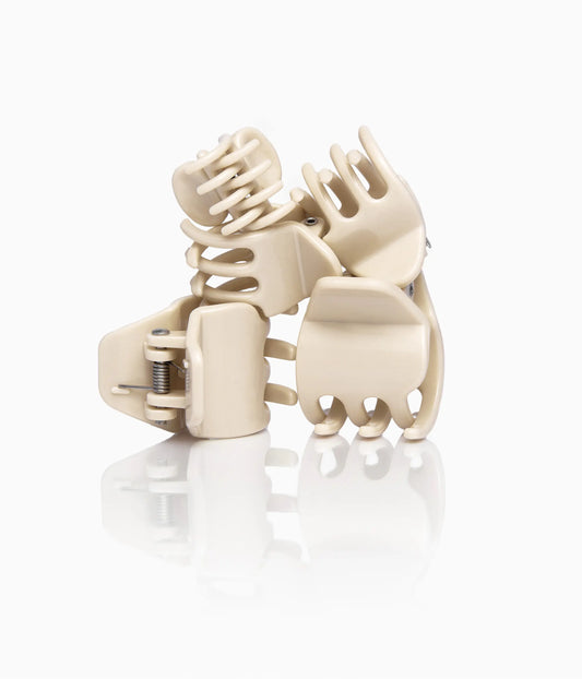 miniCLAWS™ Glossy Mini Claw Clips  in Vanilla Chai, 6 Pcs