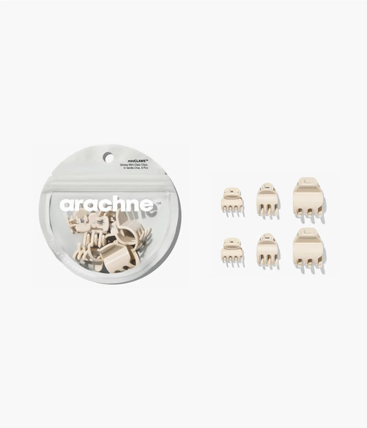 miniCLAWS™ Glossy Mini Claw Clips  in Vanilla Chai, 6 Pcs