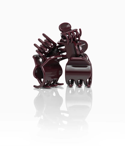miniCLAWS™ Glossy Mini Claw Clips  in Black Cherry, 6 Pcs