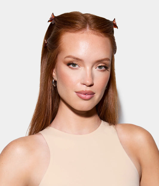 miniCLAWS™ Glossy Mini Claw Clips  in Ginger Root, 6 Pcs