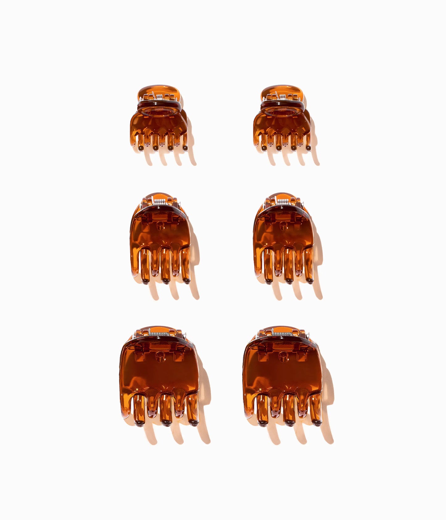 miniCLAWS™ Glossy Mini Claw Clips  in Ginger Root, 6 Pcs