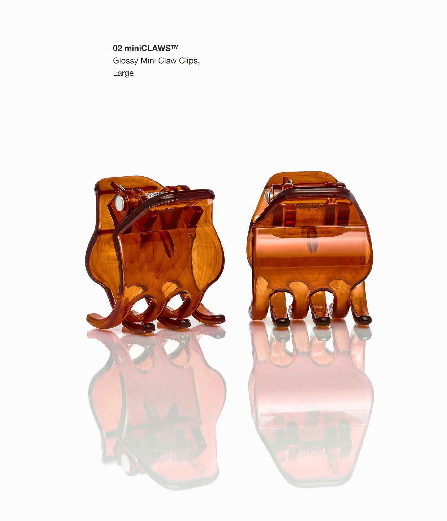 miniCLAWS™ Glossy Mini Claw Clips  in Ginger Root, 6 Pcs
