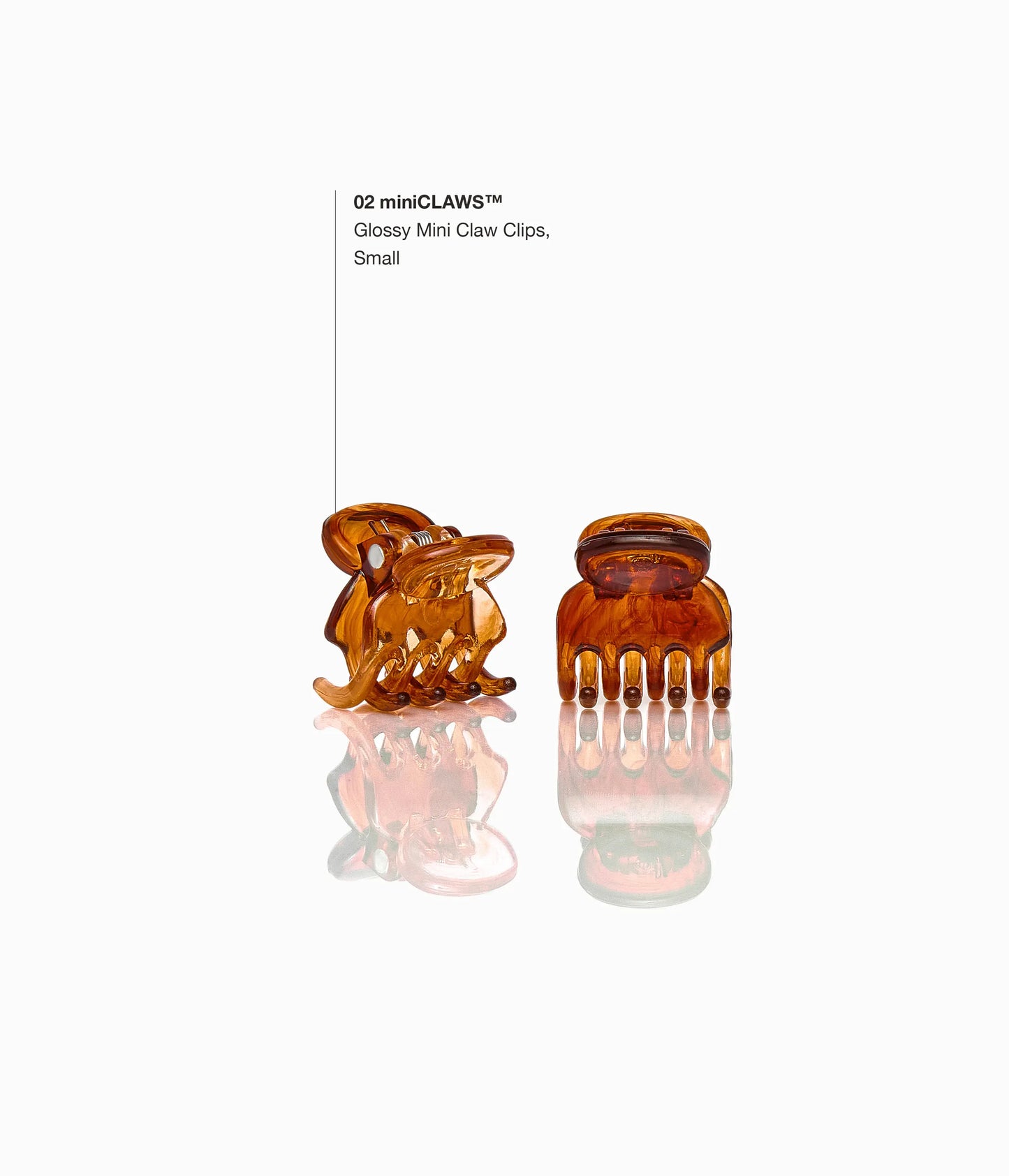 miniCLAWS™ Glossy Mini Claw Clips  in Ginger Root, 6 Pcs