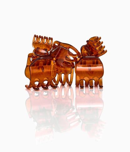 miniCLAWS™ Glossy Mini Claw Clips  in Ginger Root, 6 Pcs