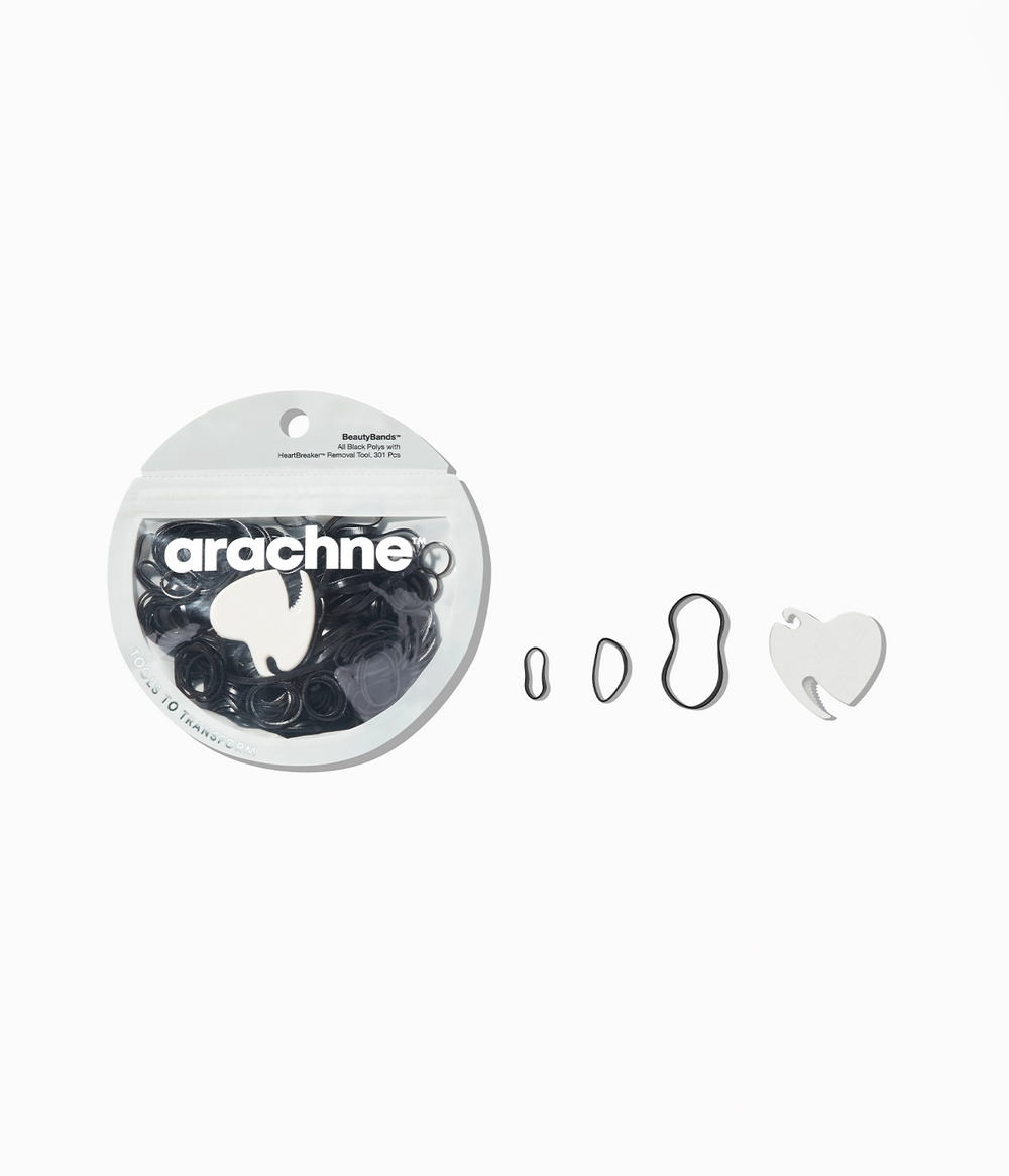 BeautyBands™ || Invisible Black Polys with HeartBreaker™  Removal Tool, 301 Pcs