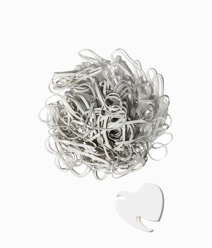 BeautyBands™ Silver Fox Polys with HeartBreaker™ Tool, 301 Pcs