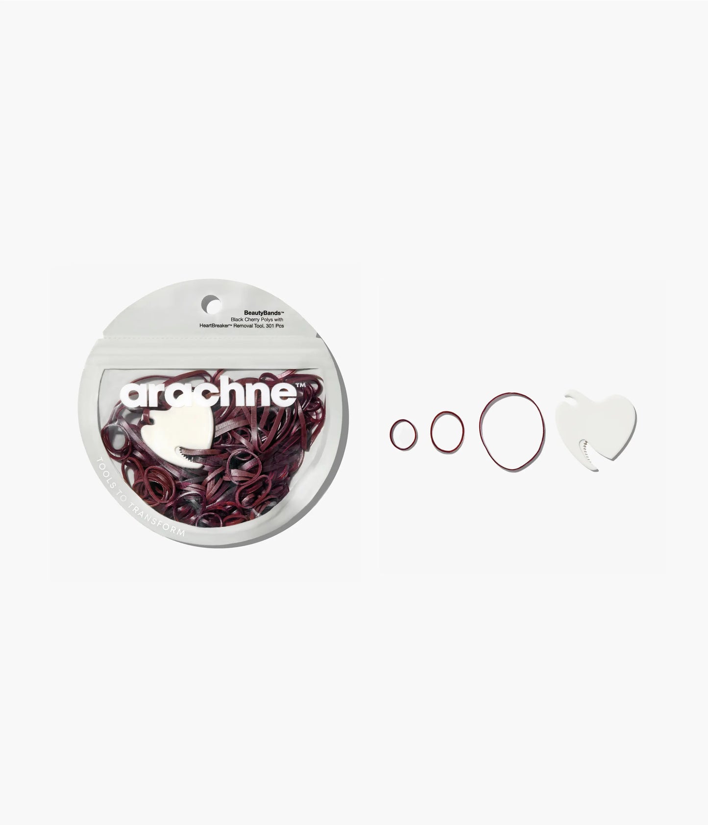 BeautyBands™ Black Cherry Polys with HeartBreaker™ Tool, 301 Pcs