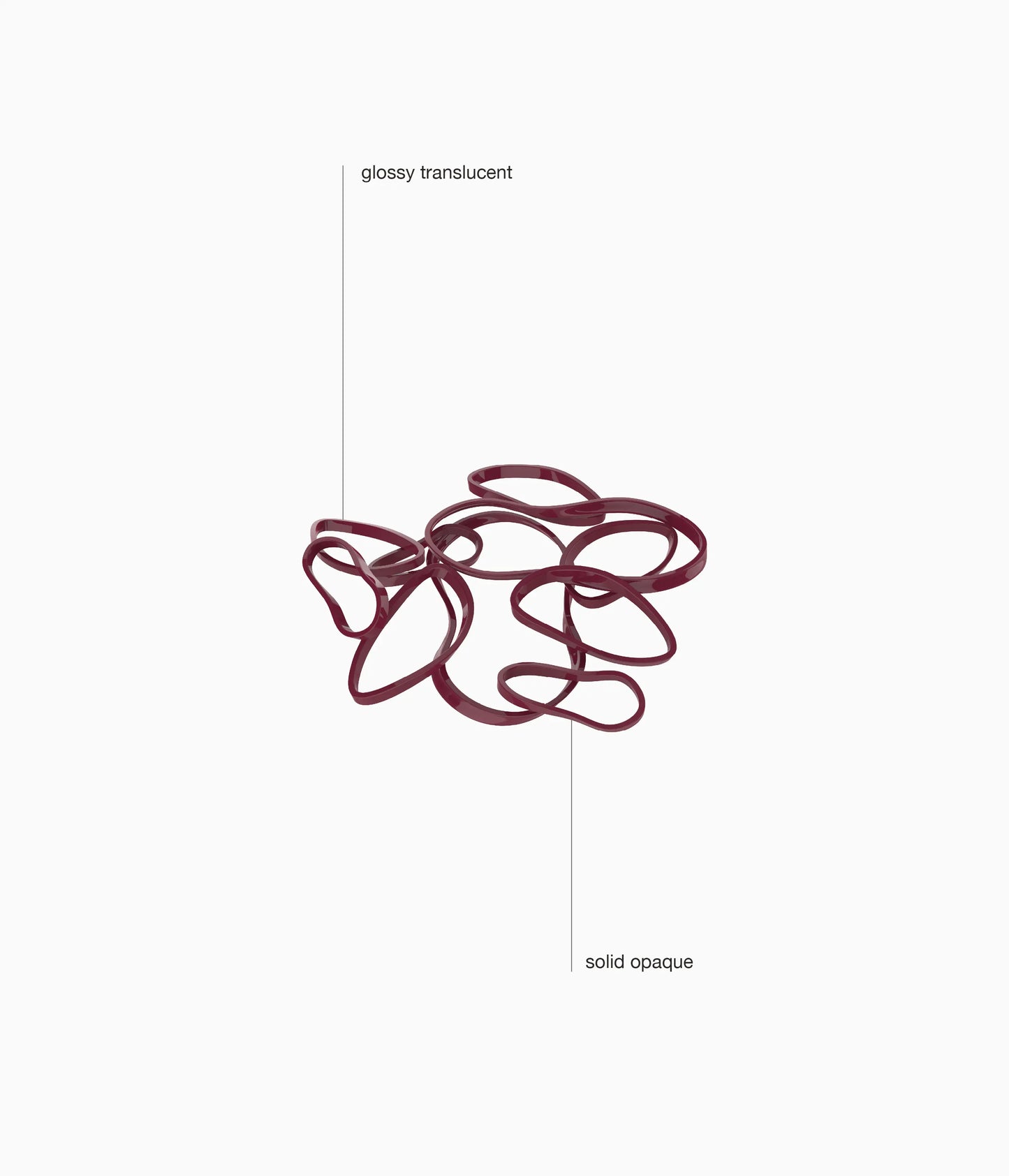 BeautyBands™ Black Cherry Polys with HeartBreaker™ Tool, 301 Pcs