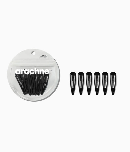 JELLIFY™ Jelly Snap Clips in All Black, 12 Pcs