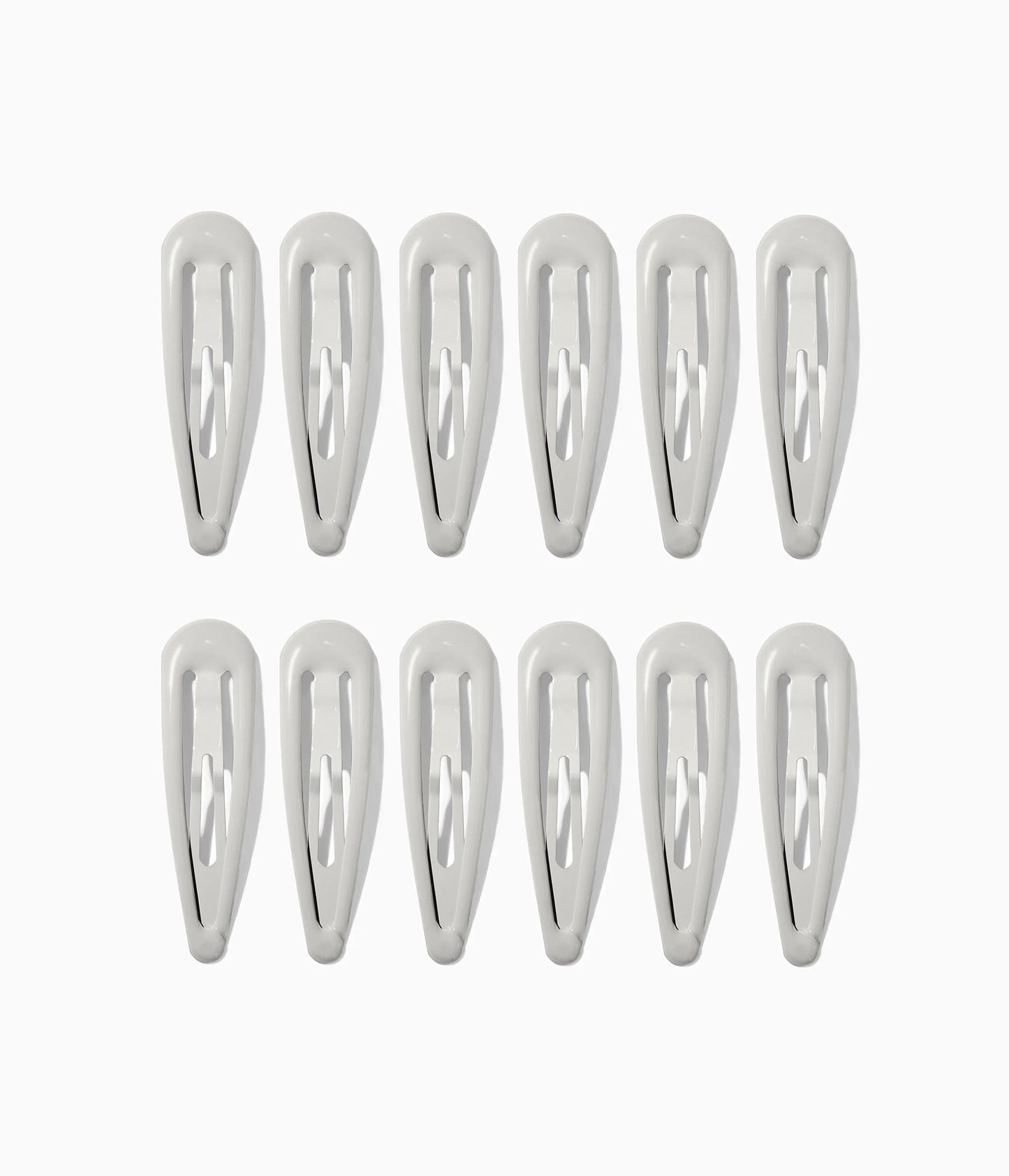 JELLIFY™ Jelly Snap Clips in Silver Fox, 12 Pcs