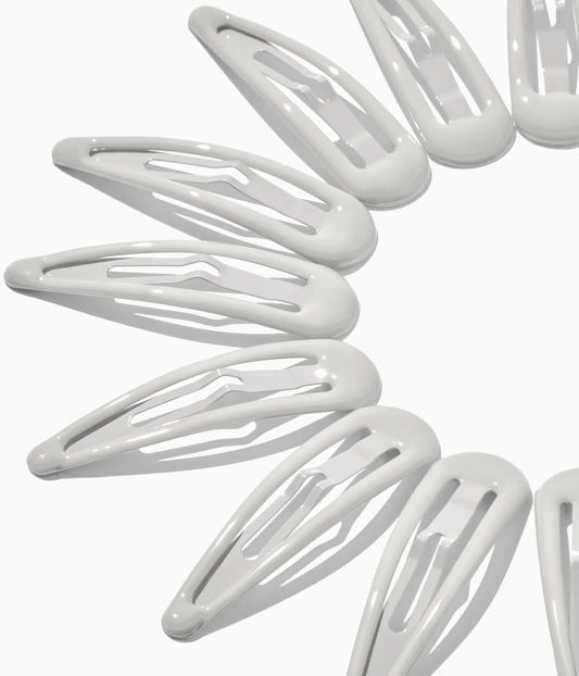 JELLIFY™ Jelly Snap Clips in Silver Fox, 12 Pcs