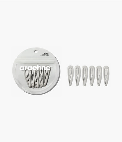 JELLIFY™ Jelly Snap Clips in Silver Fox, 12 Pcs