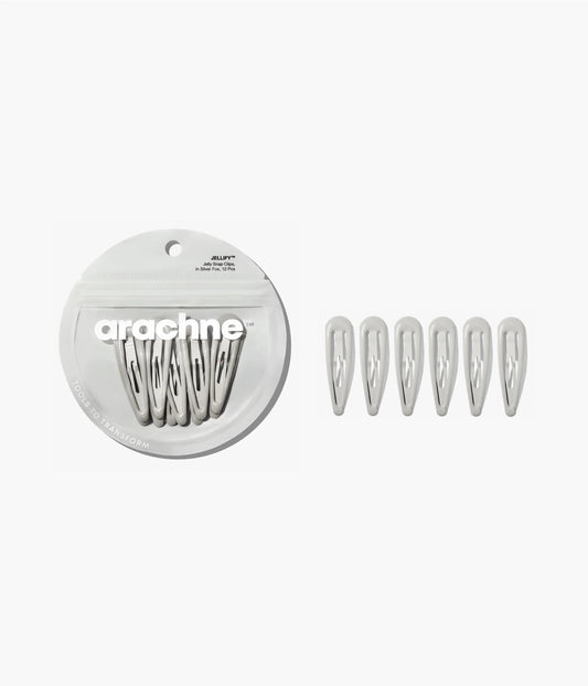 JELLIFY™ Jelly Snap Clips in Silver Fox, 12 Pcs