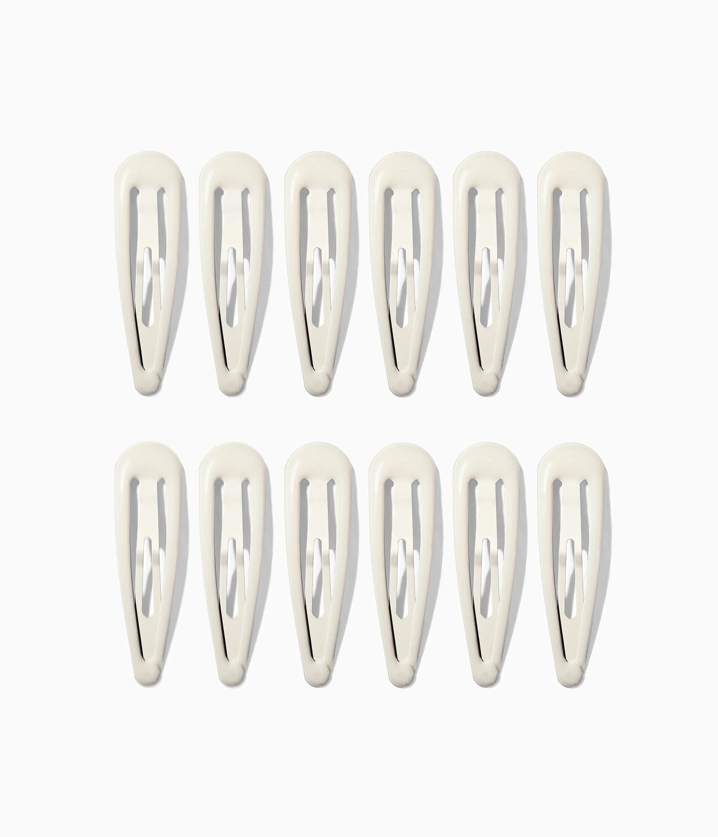 JELLIFY™ Jelly Snap Clips in Icy Platinum, 12 Pcs