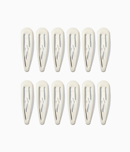 JELLIFY™ Jelly Snap Clips in Icy Platinum, 12 Pcs