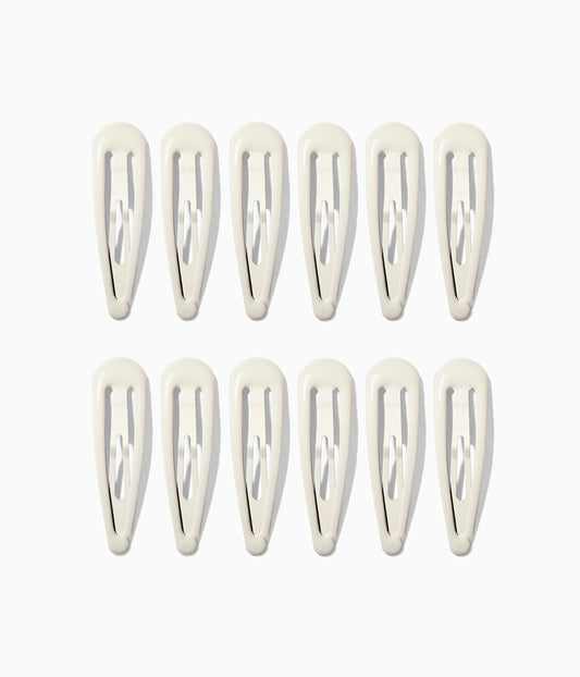 JELLIFY™ Jelly Snap Clips in Icy Platinum, 12 Pcs