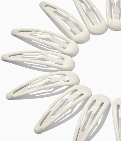 JELLIFY™ Jelly Snap Clips in Icy Platinum, 12 Pcs