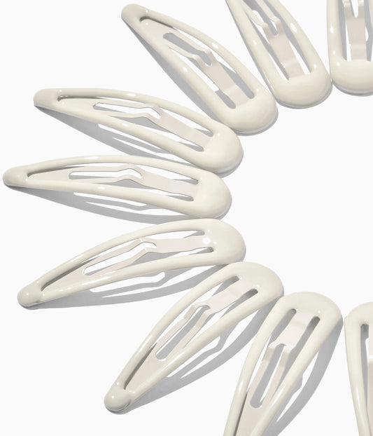 JELLIFY™ Jelly Snap Clips in Icy Platinum, 12 Pcs