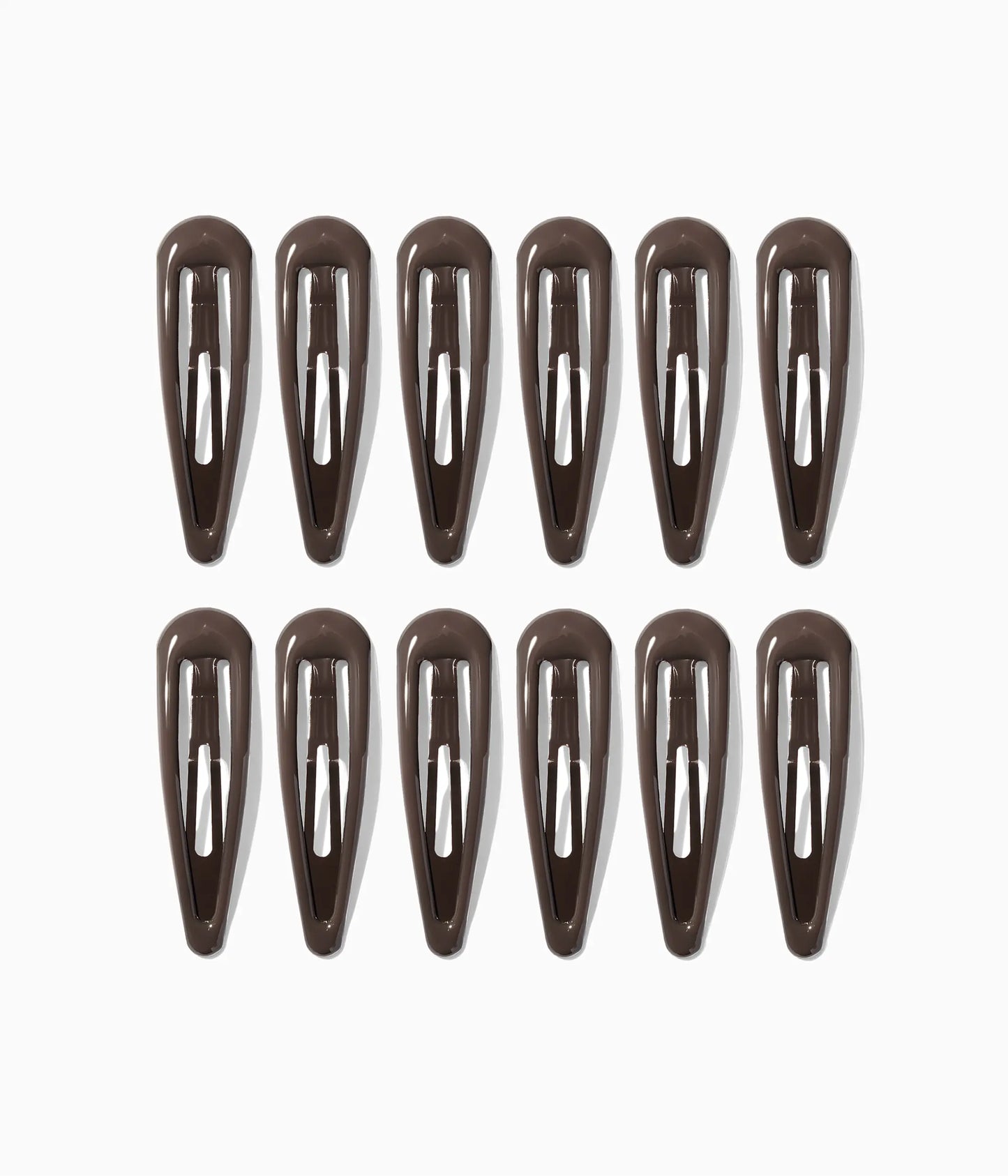 JELLIFY™ Jelly Snap Clips in Glossy Espresso, 12 Pcs