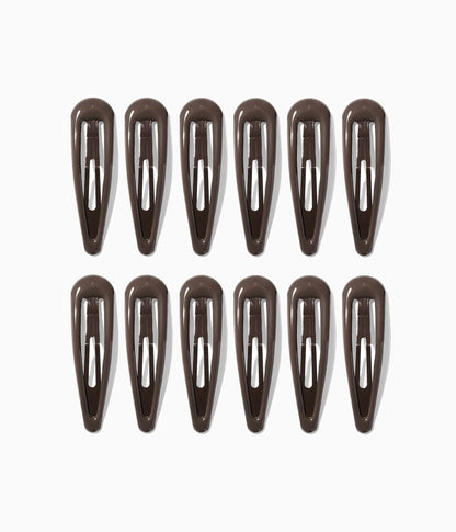 JELLIFY™ Jelly Snap Clips in Glossy Espresso, 12 Pcs