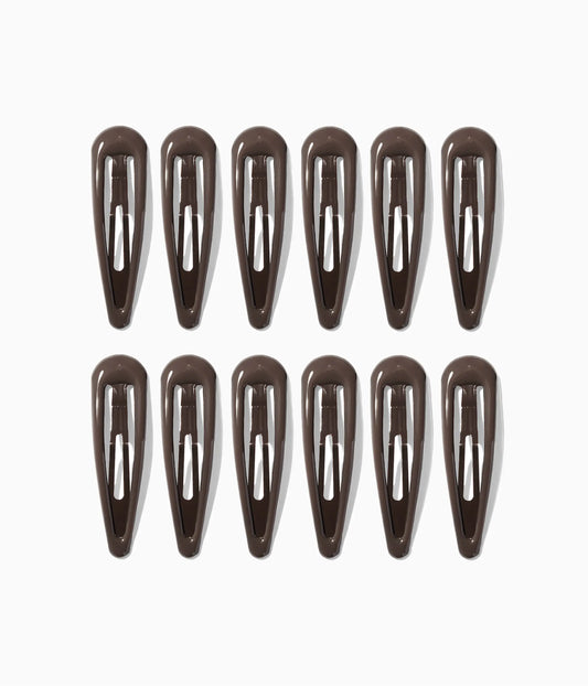 JELLIFY™ Jelly Snap Clips in Glossy Espresso, 12 Pcs