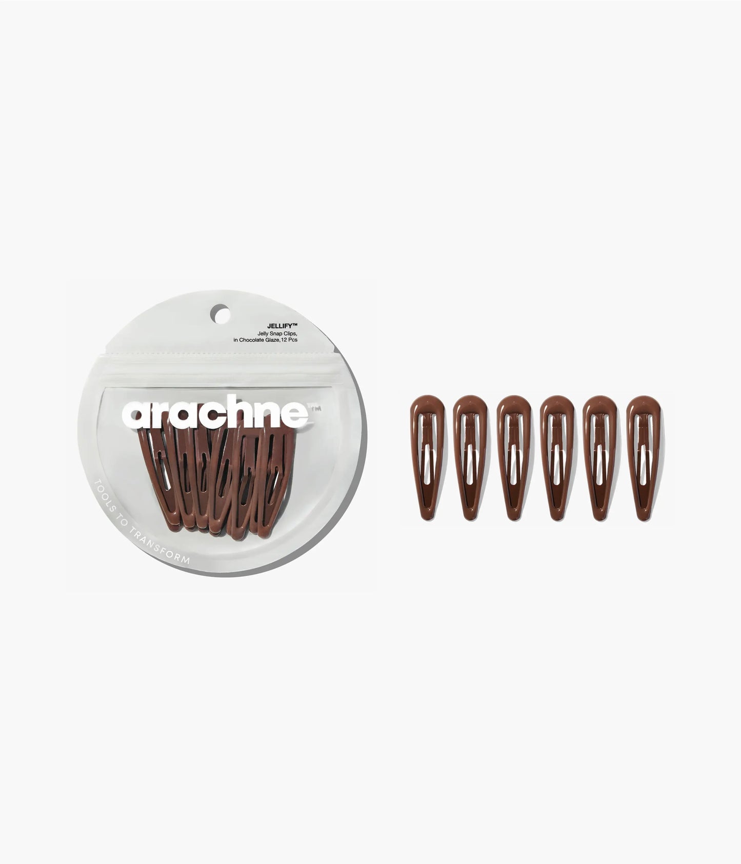 JELLIFY™ Jelly Snap Clips in Chocolate Glaze, 12 Pcs