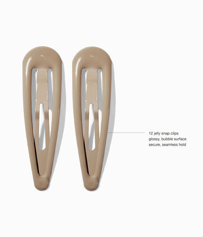 JELLIFY™ Jelly Snap Clips in Hazelnut Honey, 12 Pcs