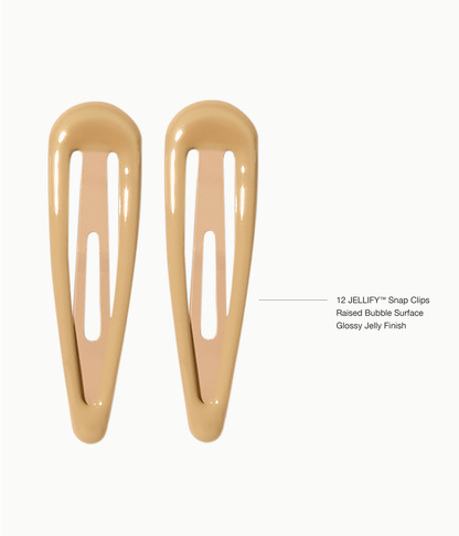 JELLIFY™ Jelly Snap Clips in Blonde Bombshell, 12 Pcs