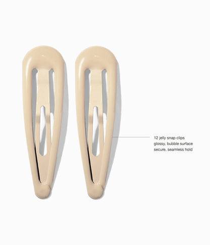 JELLIFY™ Jelly Snap Clips in Vanilla Chai, 12 Pcs
